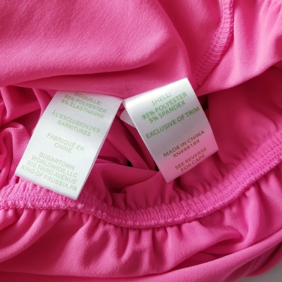 LILLY PULITZER La Fortuna Off-The-Shoulder Romper Pink Small - Picture 10 of 12